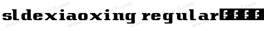 sldexiaoxing regular字体转换